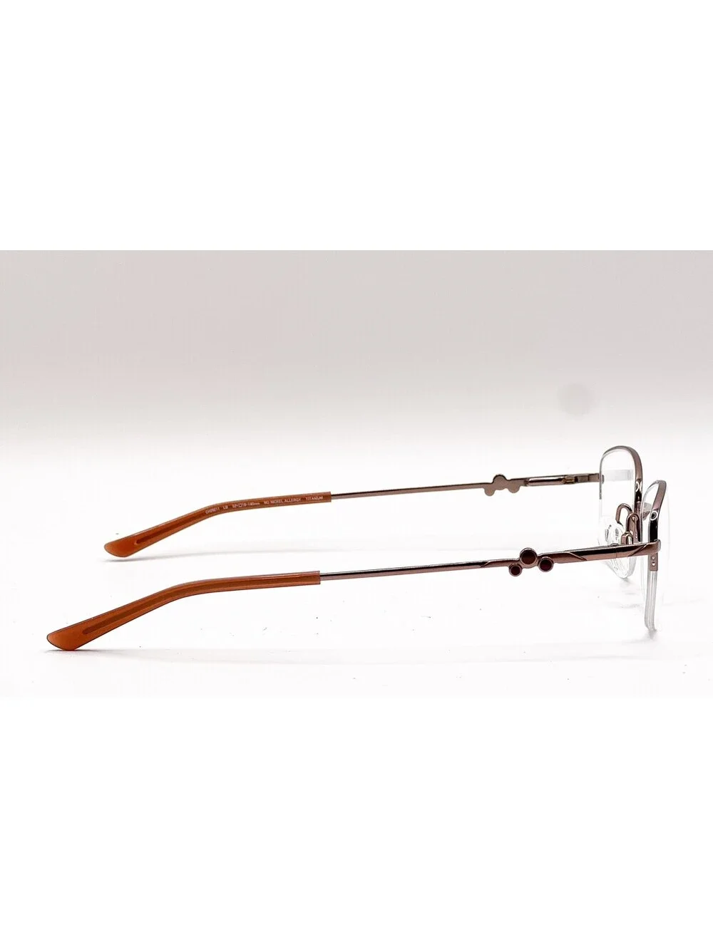 Charmant CH29211 LB Light Brown Oval Authentic Eyeglass Frames 52-16-140